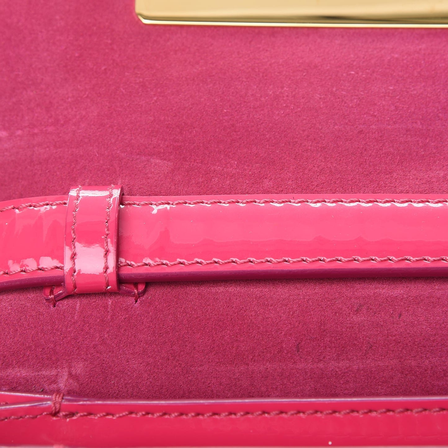 Patent Calfskin Natalia Medium Bag Hot Pink