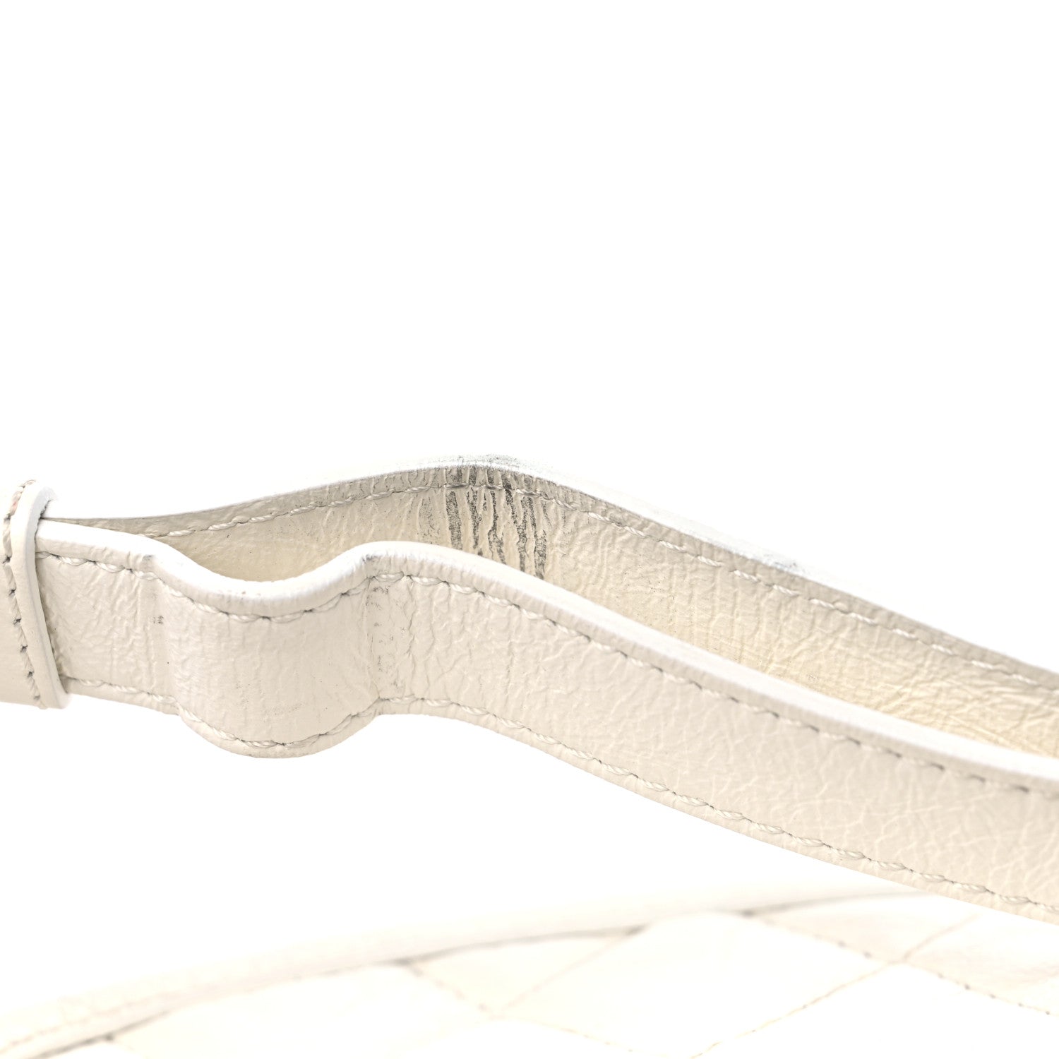 Chanel Aged Calfskin Quilted Waist Belt Bag White 13 of 15