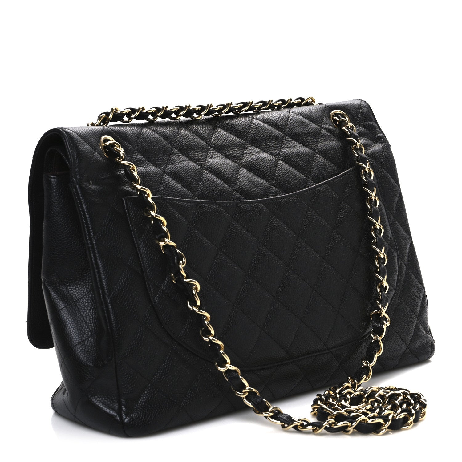 Chanel Caviar Quilted Maxi Double Flap Black 3 of 11
