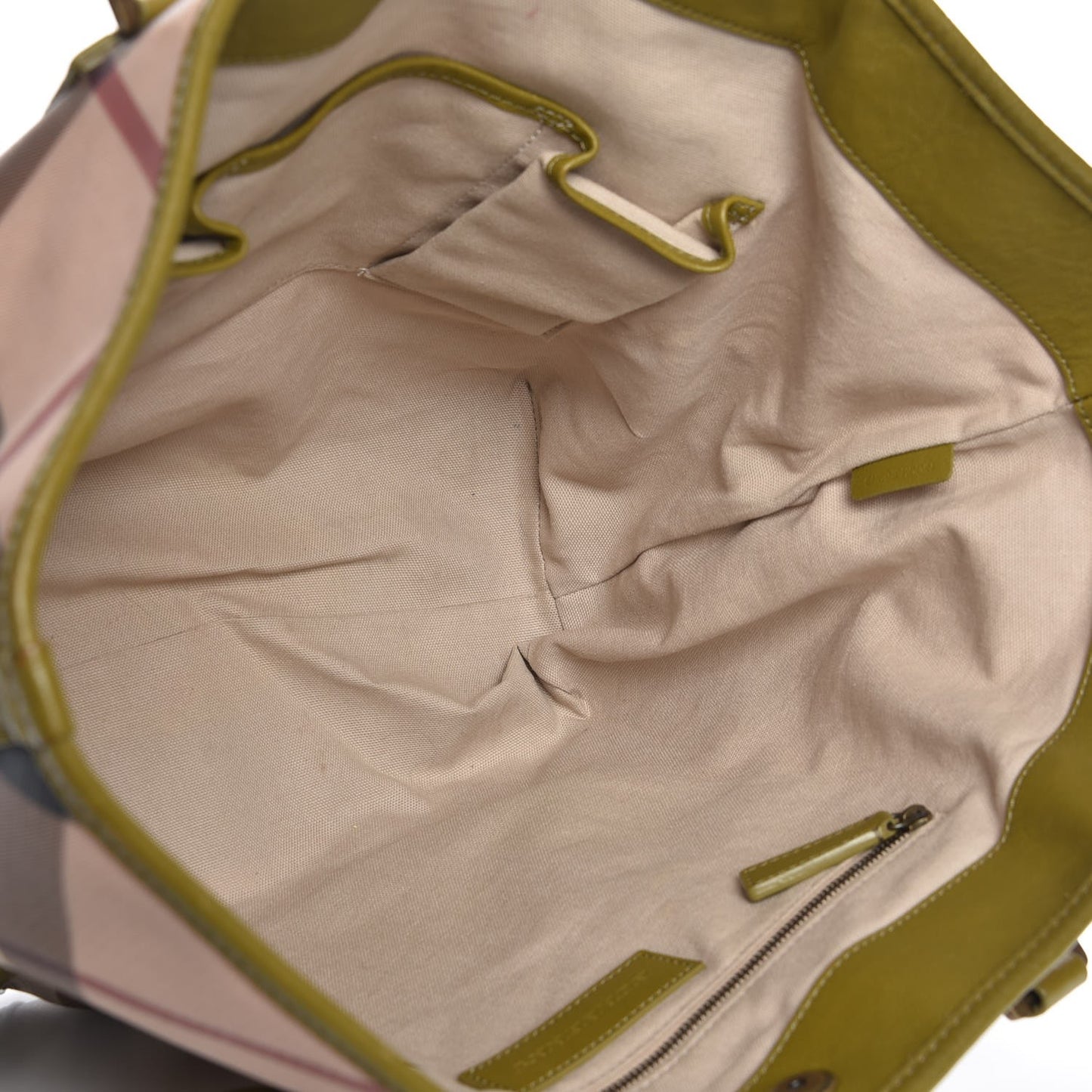 Nova Check Mega Stud Nickie Tote Green