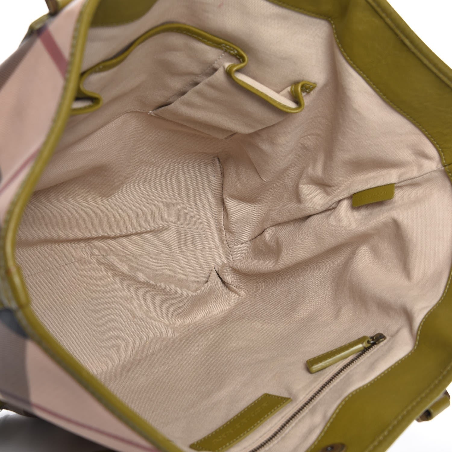 Burberry Nova Check Mega Stud Nickie Tote Green 5 of 12