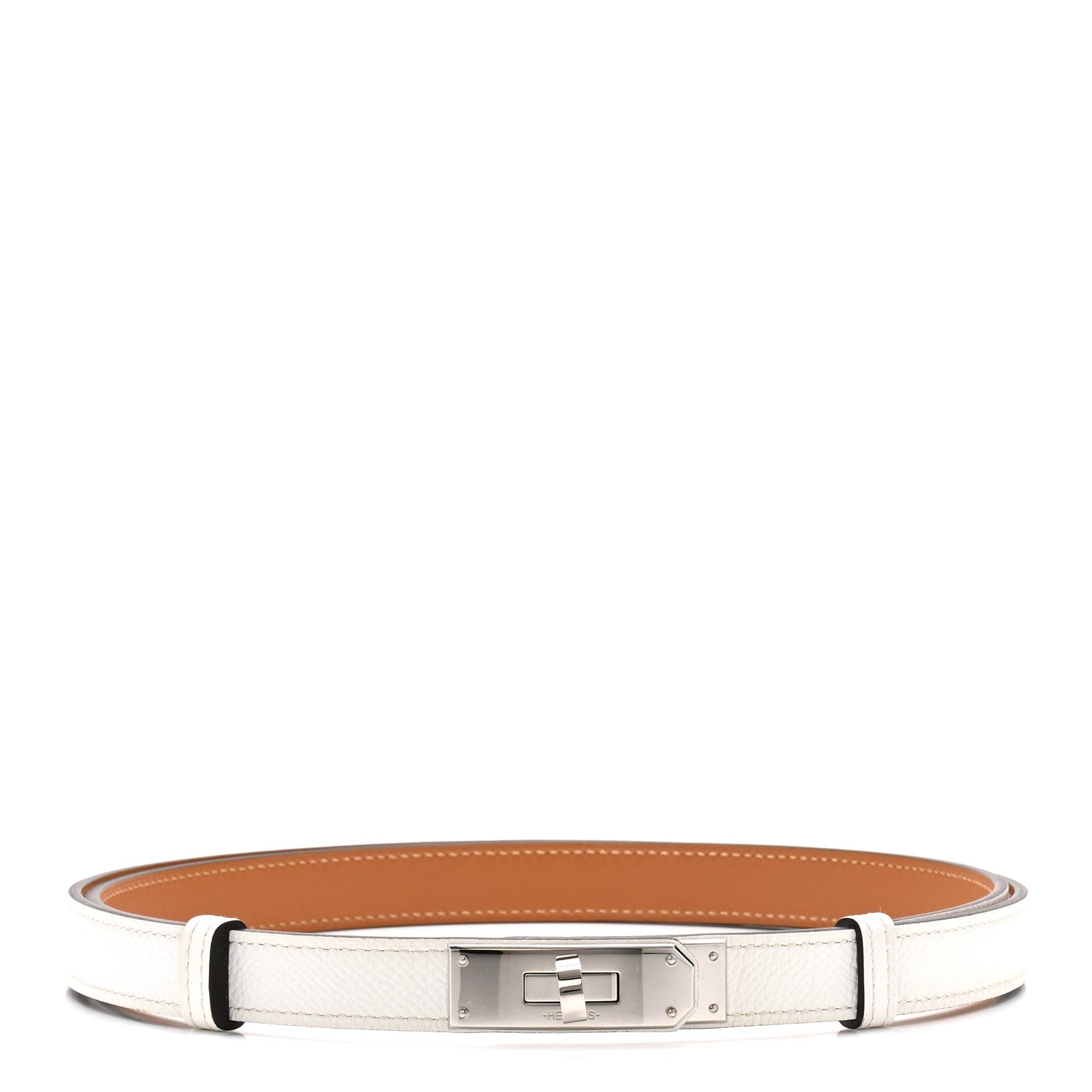 Hermes Epsom Kelly Belt White 1 of 5