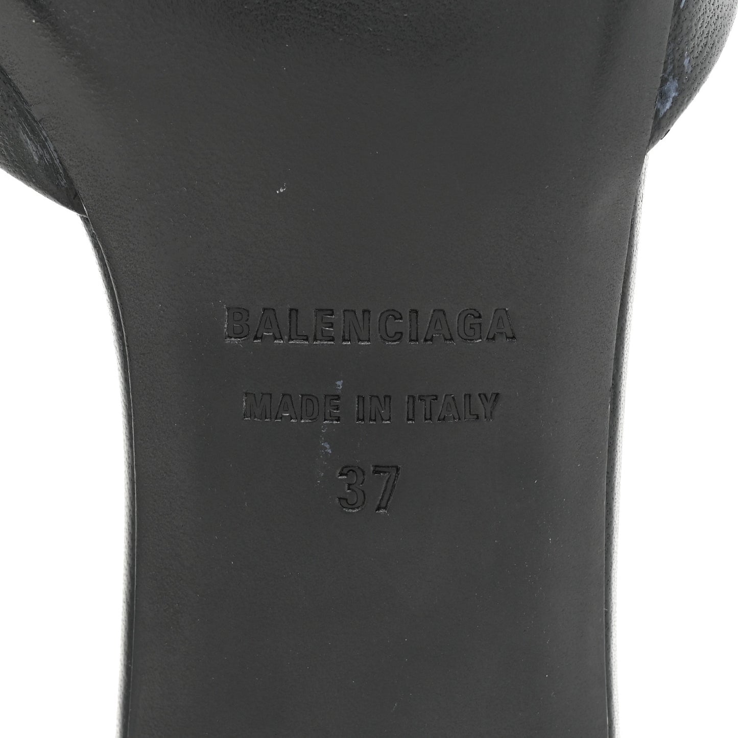 Soft Nappa BB Square Knife Pointed Toe 40mm Mules 37 Black