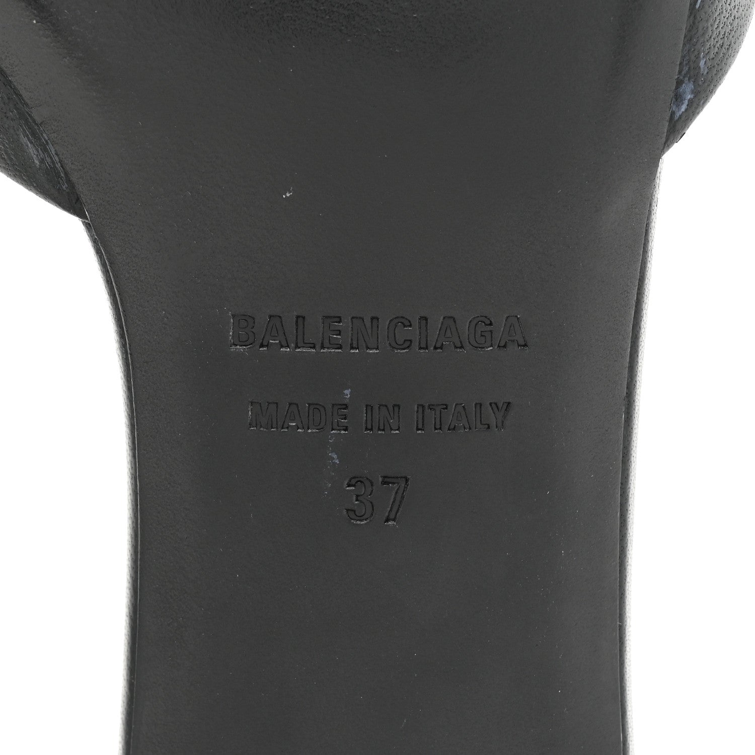 Balenciaga Soft Nappa BB Square Knife Pointed Toe 40mm Mules 37 Black 6 of 9