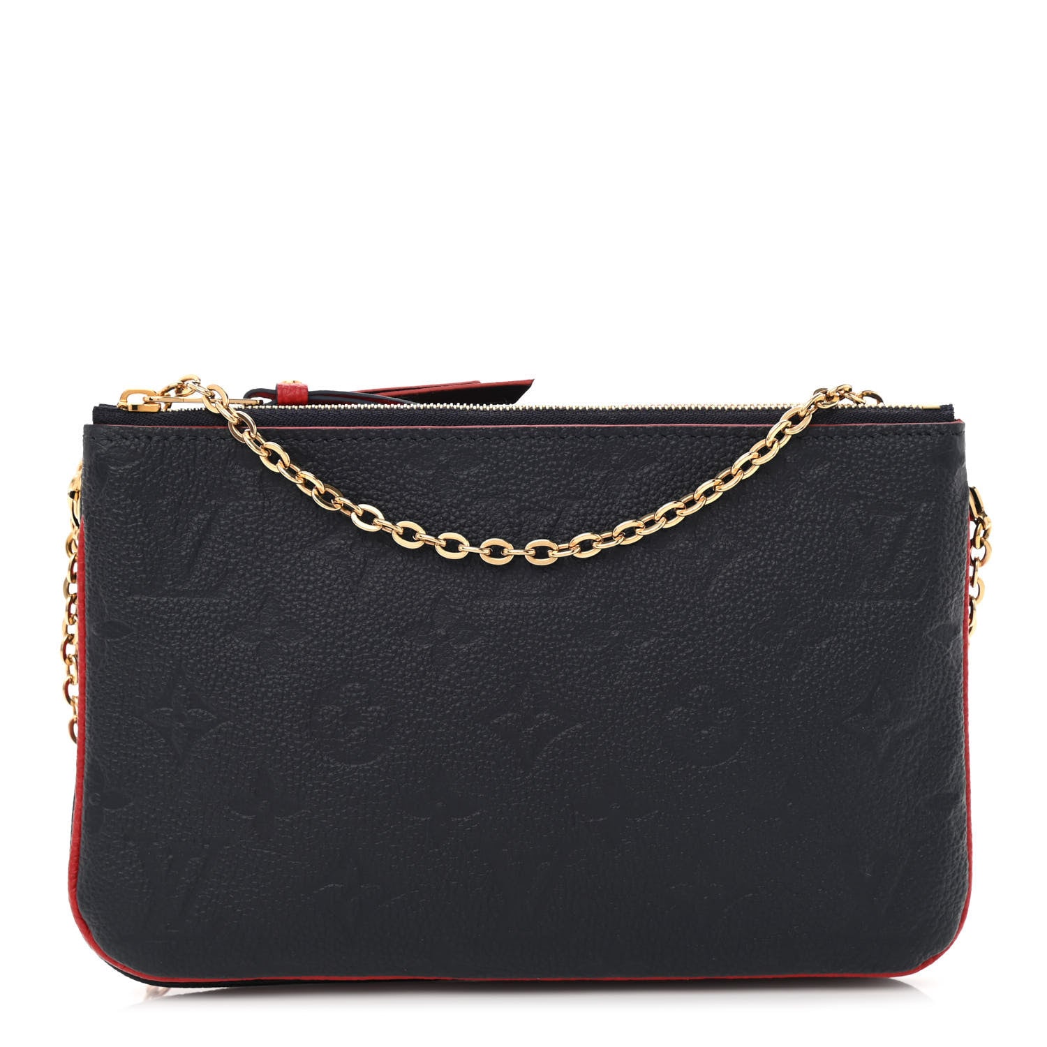 Louis Vuitton Empreinte Double Zip Pochette Marine Rouge 1 of 9