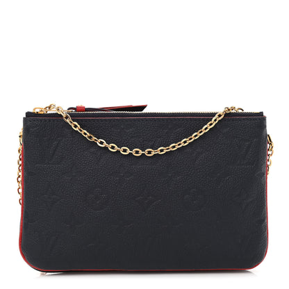 Louis Vuitton Empreinte Double Zip Pochette Marine Rouge 1 of 9