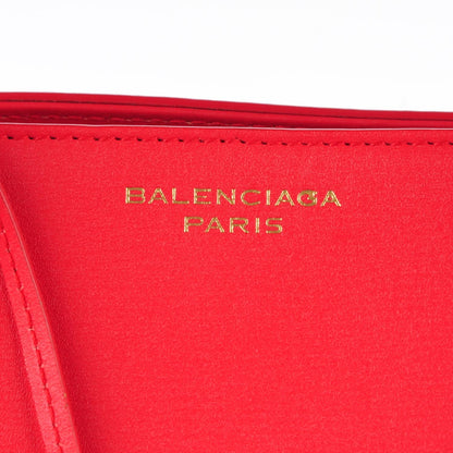 Balenciaga Karung Calfskin Padlock Nude Work S Top Handle Rouge Cherry 11 of 12