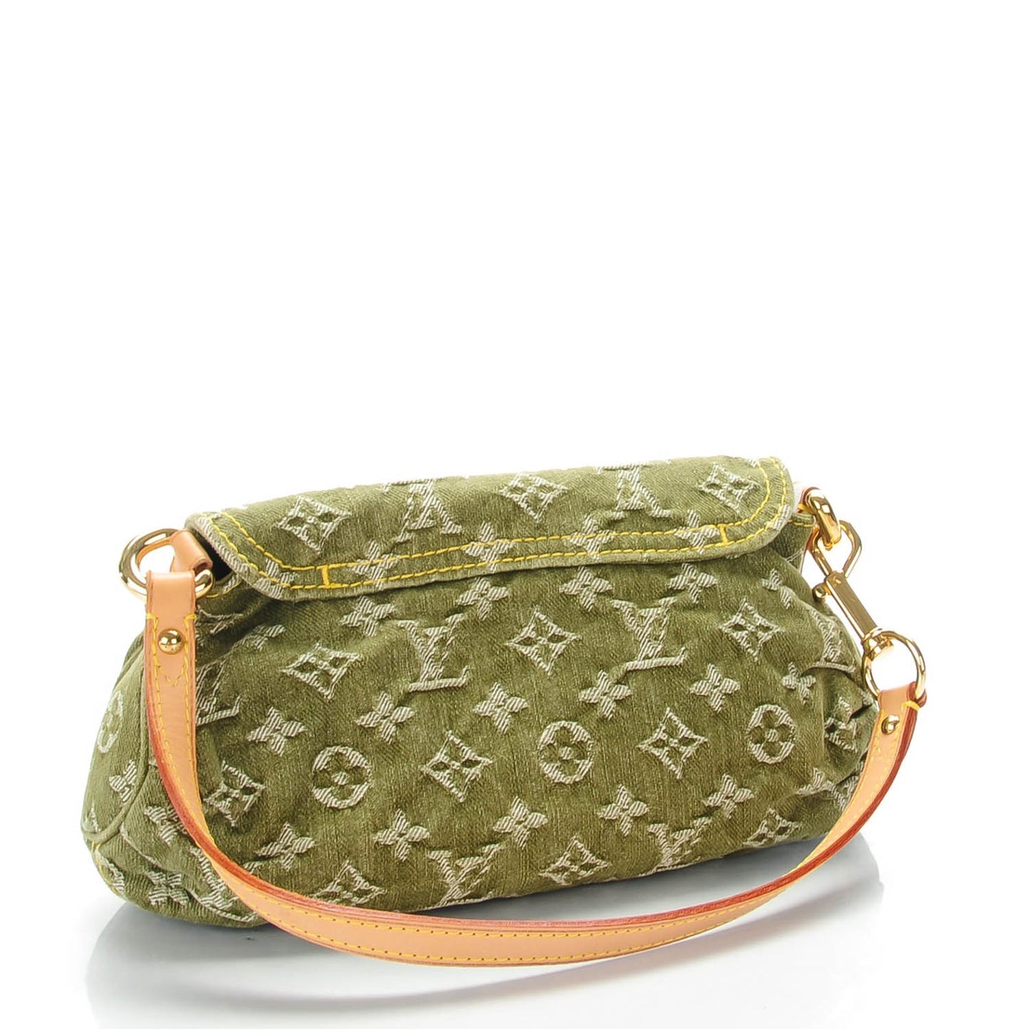 Monogram Denim Mini Pleaty Lichen