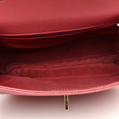 Chanel Calfskin Stitched Small Flap Bag Pink 5 of 11