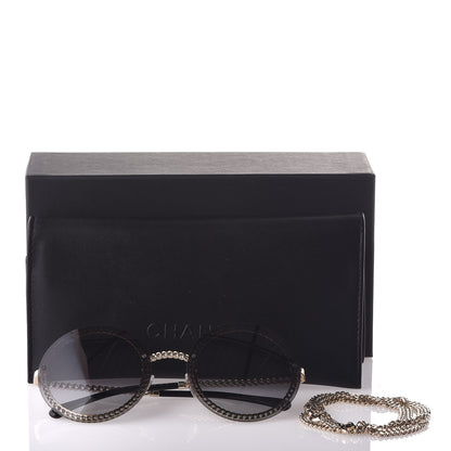 Chanel Round Chain Sunglasses 4245 Gold 7 of 7