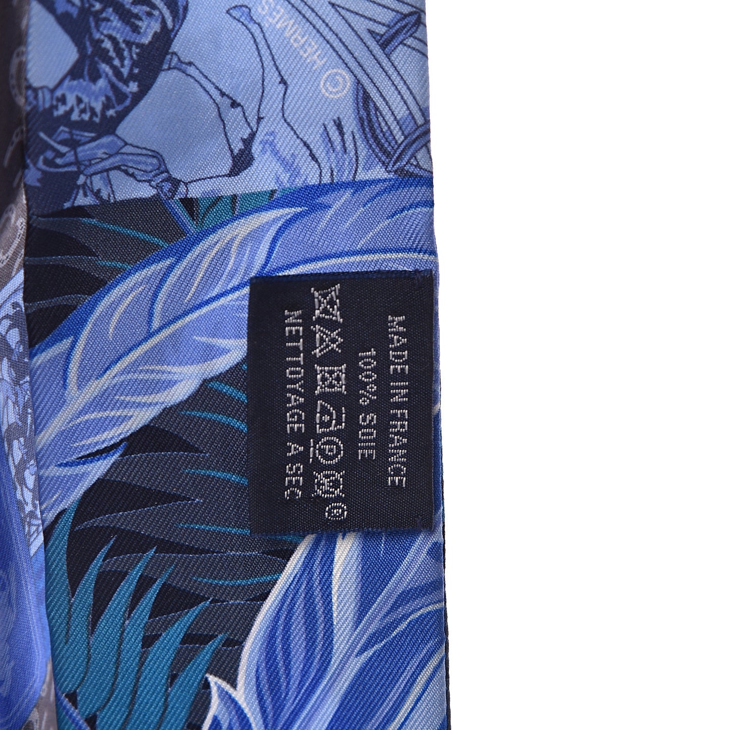 Silk Cheval Phoenix Twilly Marine Ciel Cobalt