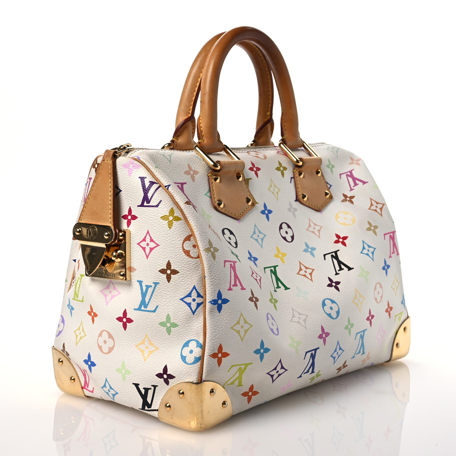 Louis Vuitton Monogram Multicolor Speedy 30 White 2 of 14