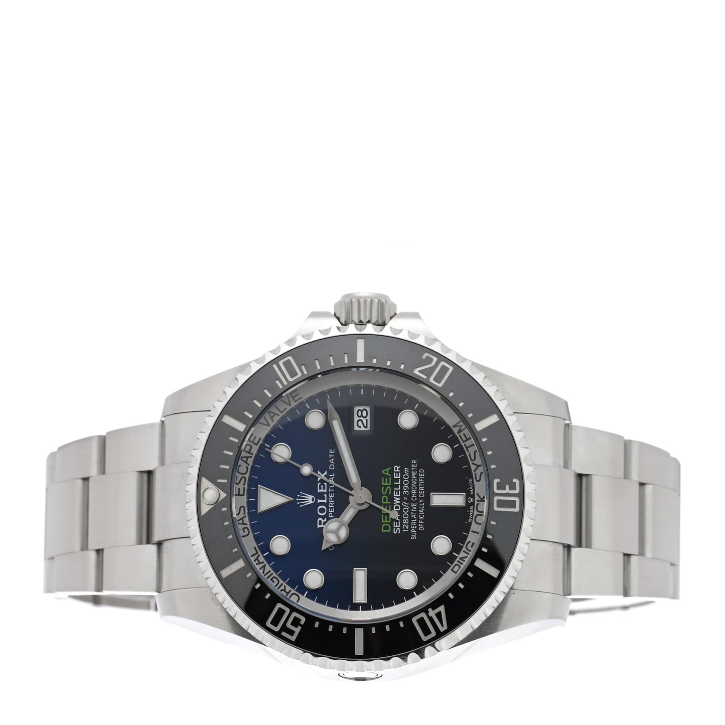 Stainless Steel 44mm Oyster Perpetual Date Sea-Dweller Deepsea James Cameron Watch Blue 136660