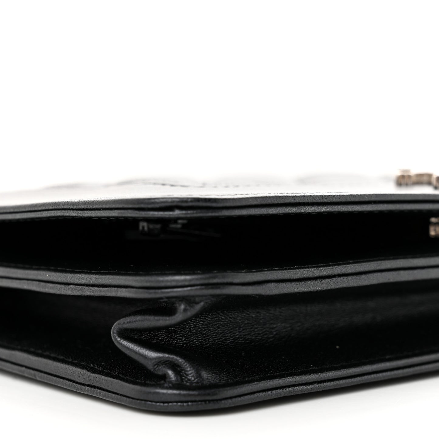 Caviar Quilted Vintage Mademoiselle Wallet On Chain WOC Black