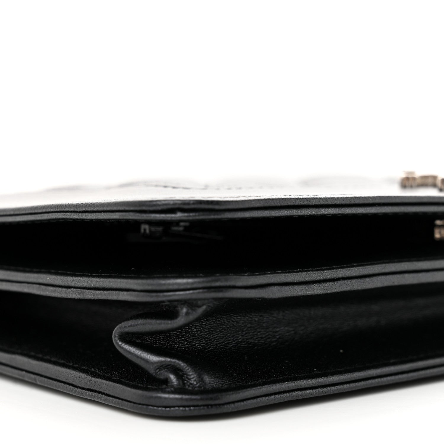 Chanel Caviar Quilted Vintage Mademoiselle Wallet On Chain WOC Black 10 of 14