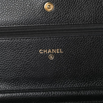 Chanel Caviar Quilted Wallet On Chain WOC Black 6 of 11