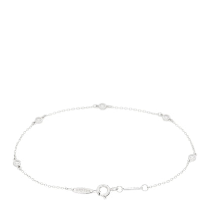 Tiffany Sterling Silver Diamond .15ct Elsa Peretti Diamonds By The Yard Bracelet 2 of 4