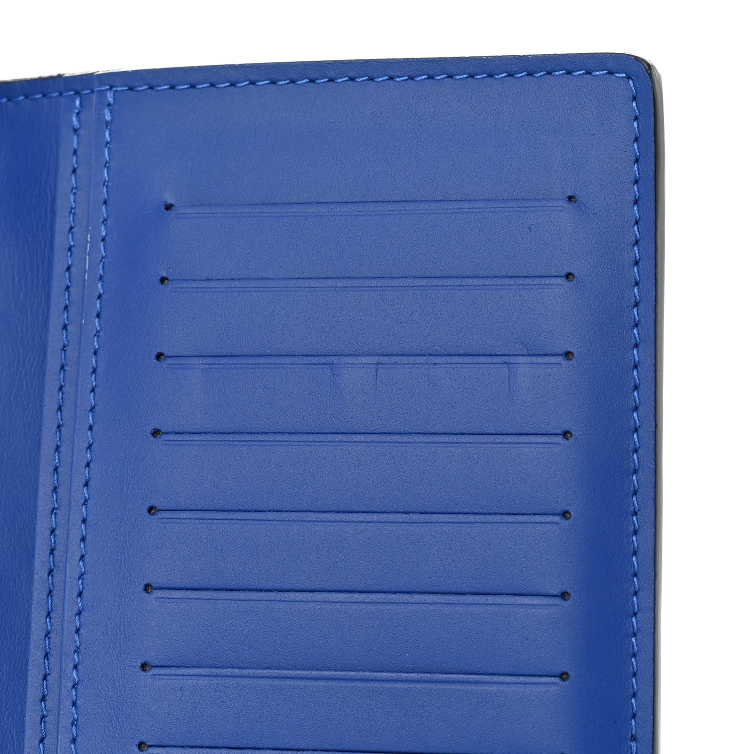 Louis Vuitton Taurillon Illusion Brazza Wallet Bleu Vert 8 of 9