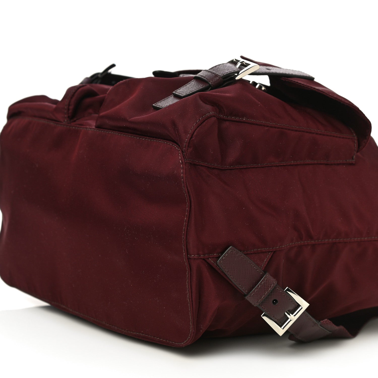 Prada Tessuto Nylon Vela Medium Backpack Bordeaux 8 of 9