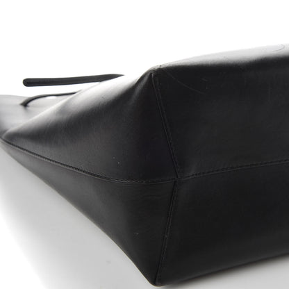 Mansur Gavriel Vegetable Tanned Calfskin Bucket Bag Black Royal 8 of 9