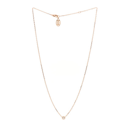 Cartier 18K Pink Gold Diamond SM D'Amour Pendant Necklace 2 of 5