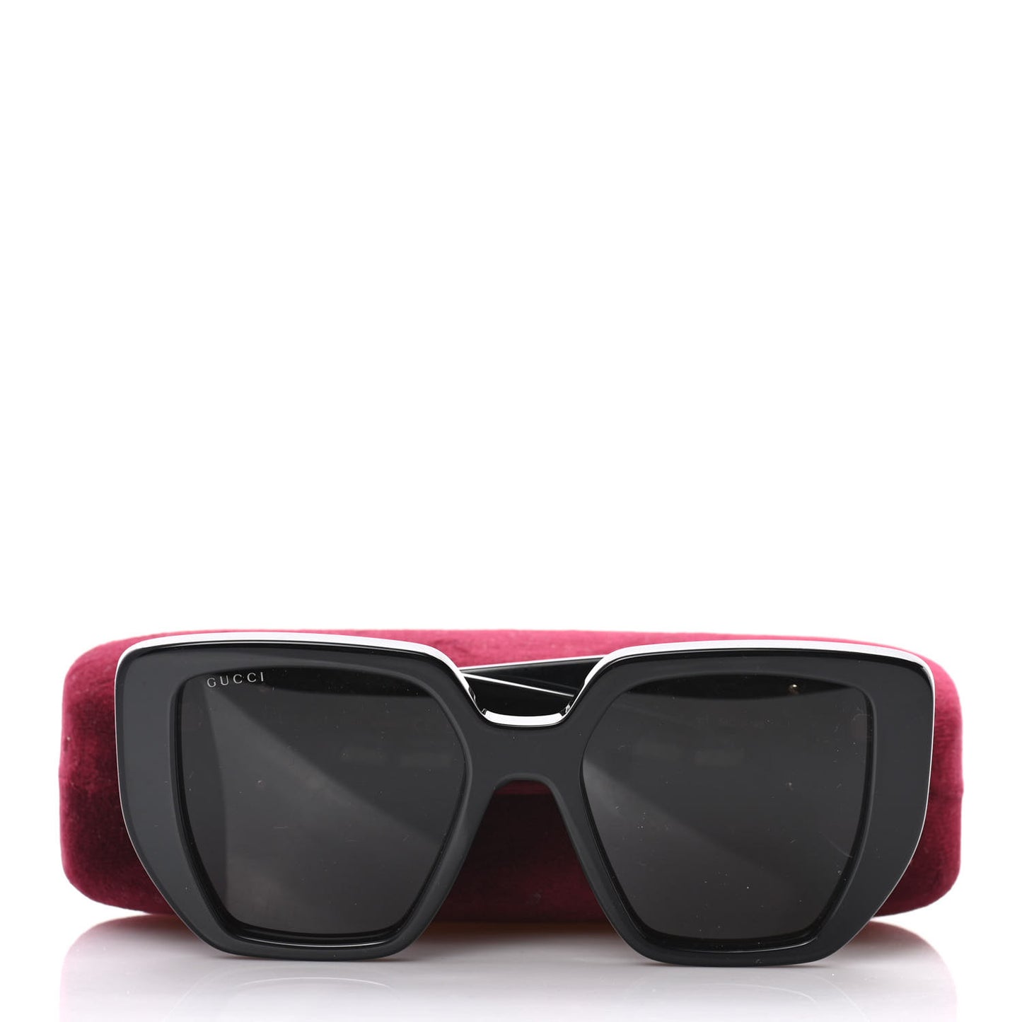 Acetate Square Frame Sunglasses GG0956S Black