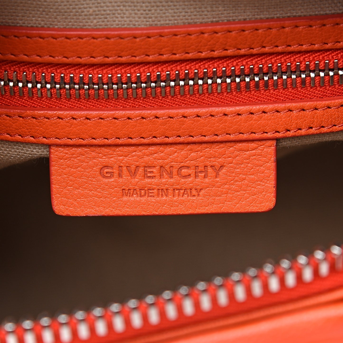 Sugar Goatskin Mini Antigona Burnt Orange