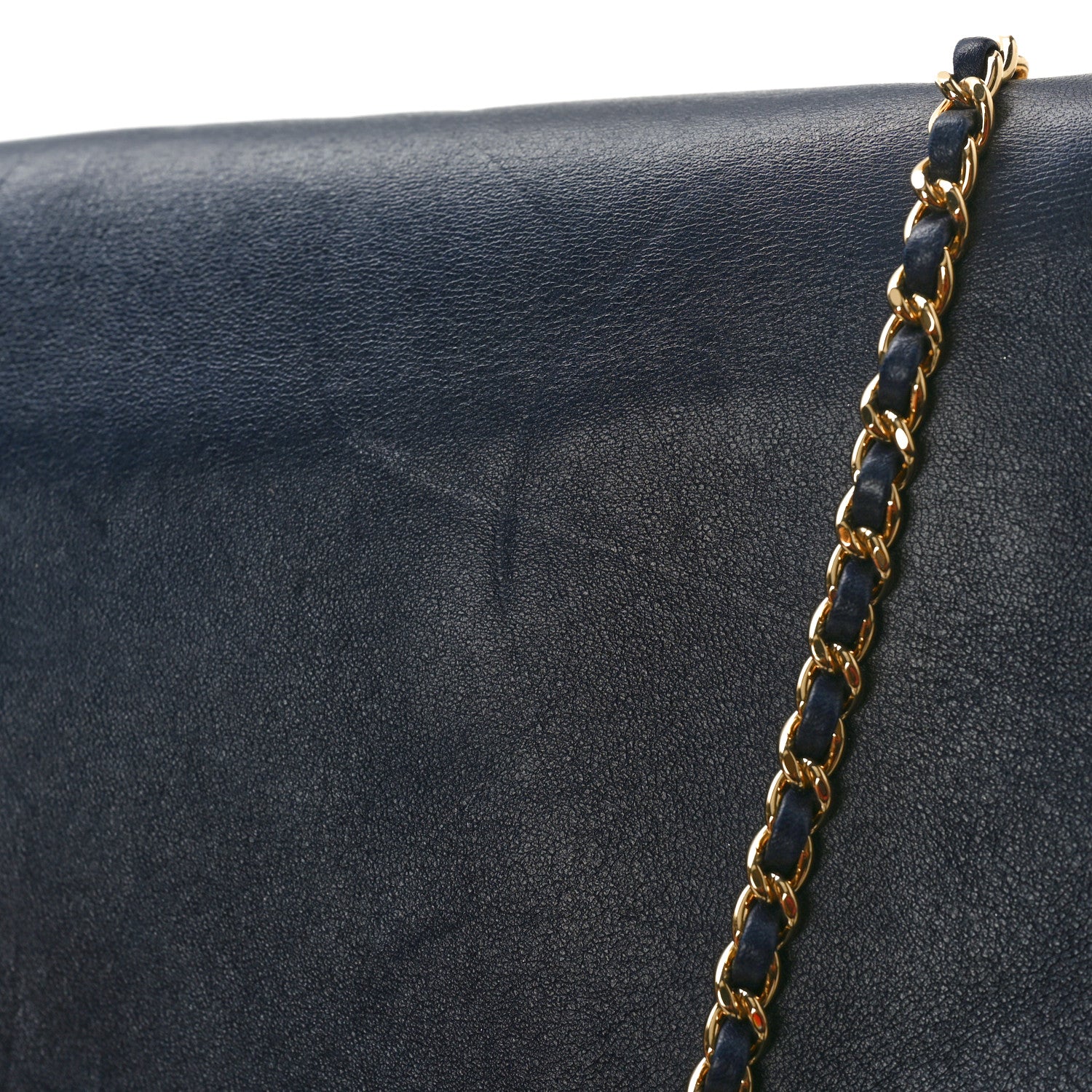 Chanel Lambskin Quilted Large CC Unchained Crossbody Navy 11 of 13