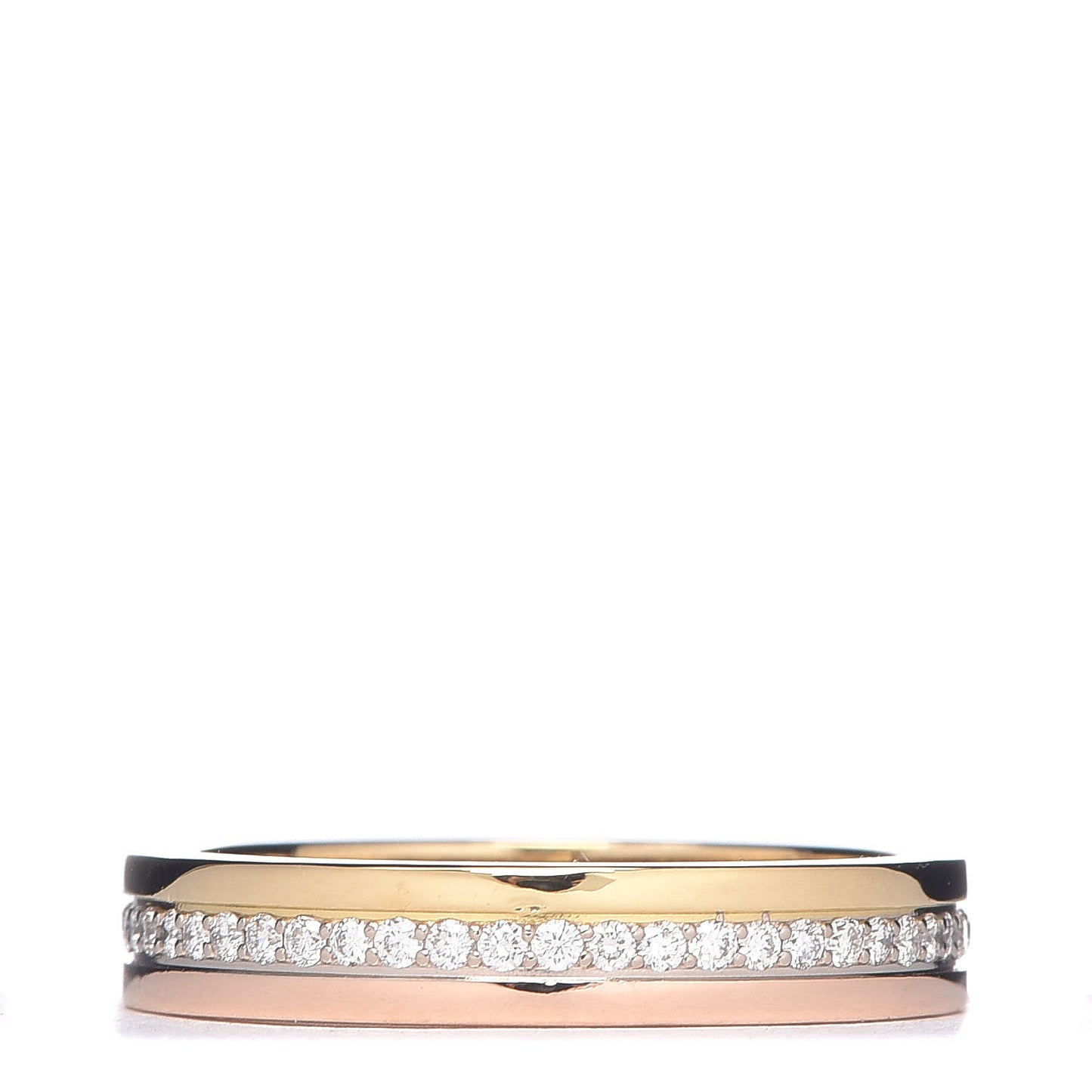 18K White Yellow Pink Gold Diamond 3.5mm Vendome Louis Cartier Wedding Band 49 4.75