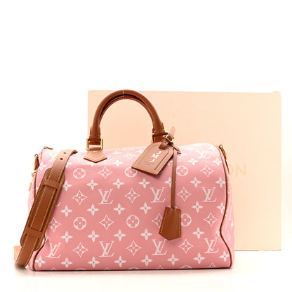 Louis Vuitton Calfskin Monogram Speedy P9 Bandouliere 40 Pink Sakura 15 of 15