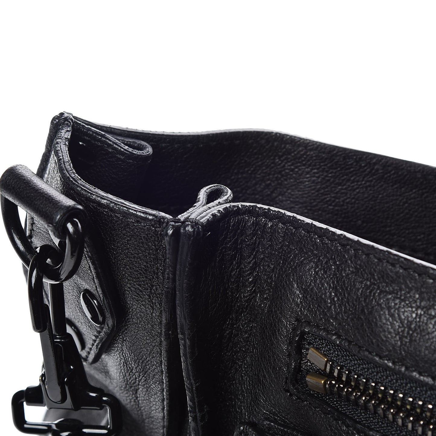 Lambskin PS1 Large Satchel Black