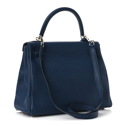 Hermes Togo Kelly Retourne 28 Bleu De Prusse 3 of 17