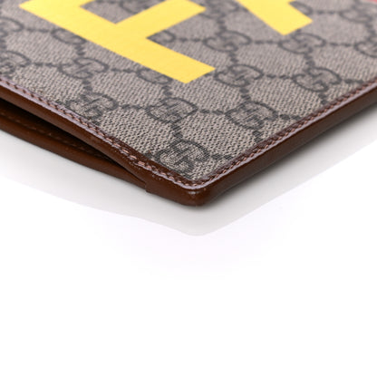 Gucci GG Supreme Monogram Fake/Not Interlocking G Documents Holder Beige Brown Sugar 8 of 10
