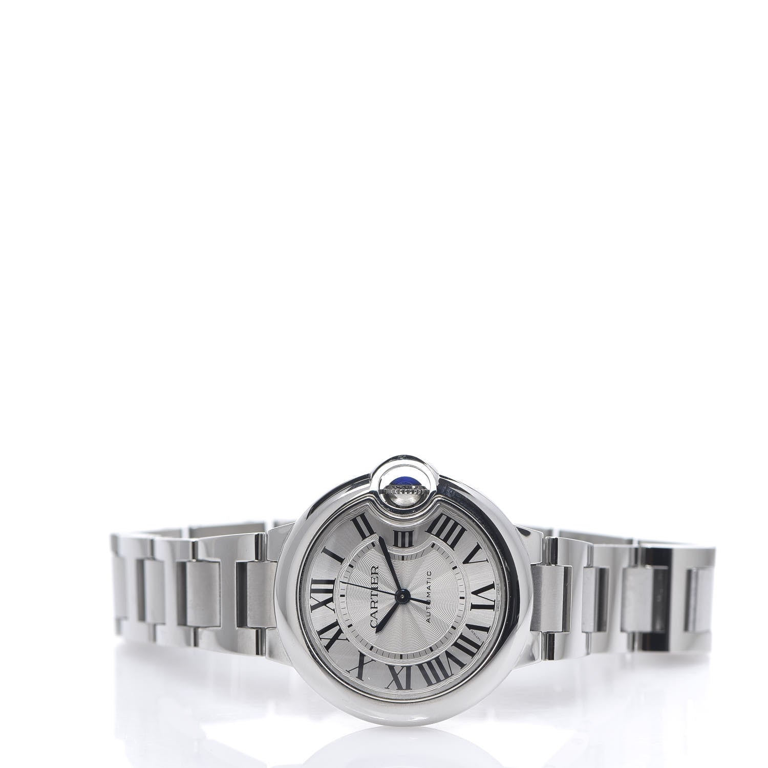 Cartier Stainless Steel 33mm Ballon Bleu De Automatic Watch 2 of 6
