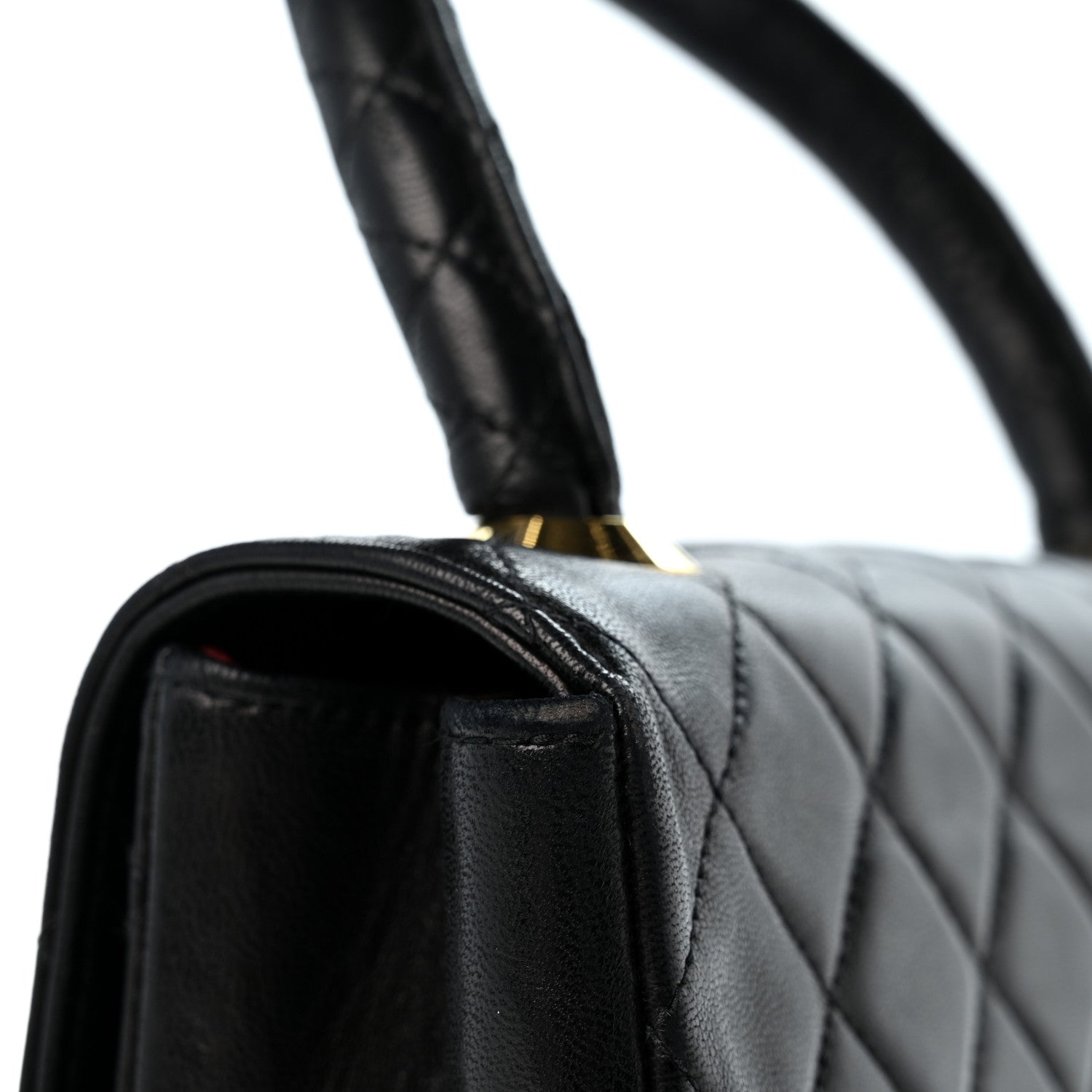 Chanel Lambskin Quilted Mini Kelly Flap Bag Black 14 of 14