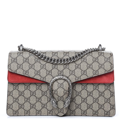 Gucci GG Supreme Monogram Small Dionysus Shoulder Bag Red 1 of 11