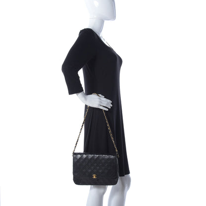 Chanel Lambskin Quilted Medium Single Flap Black 2 of 22