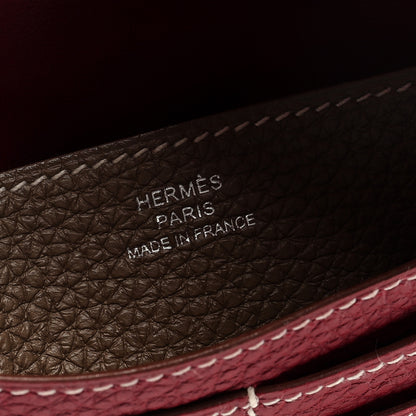 Hermes Togo Dogon Recto Verso Wallet Rubis Etoupe 6 of 6