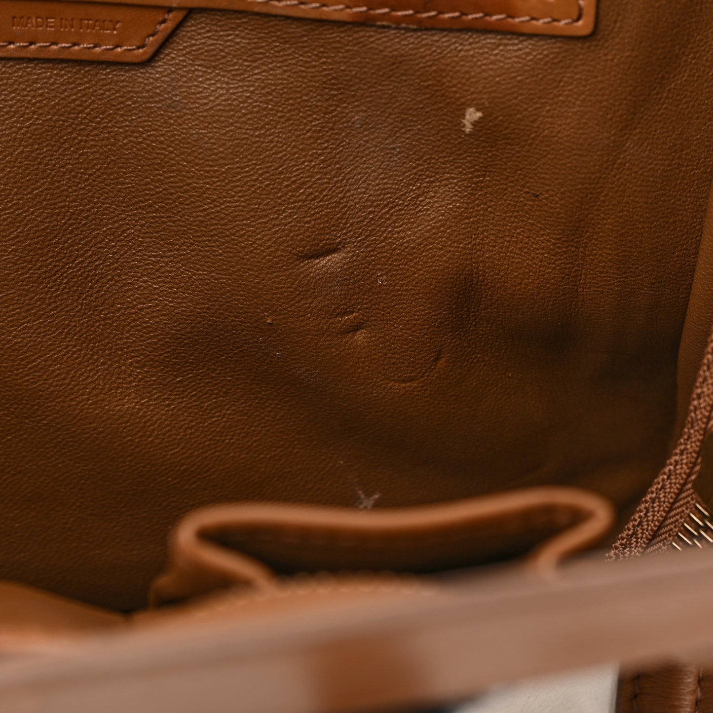Smooth Calfskin Micro Tri-Color Luggage Brown