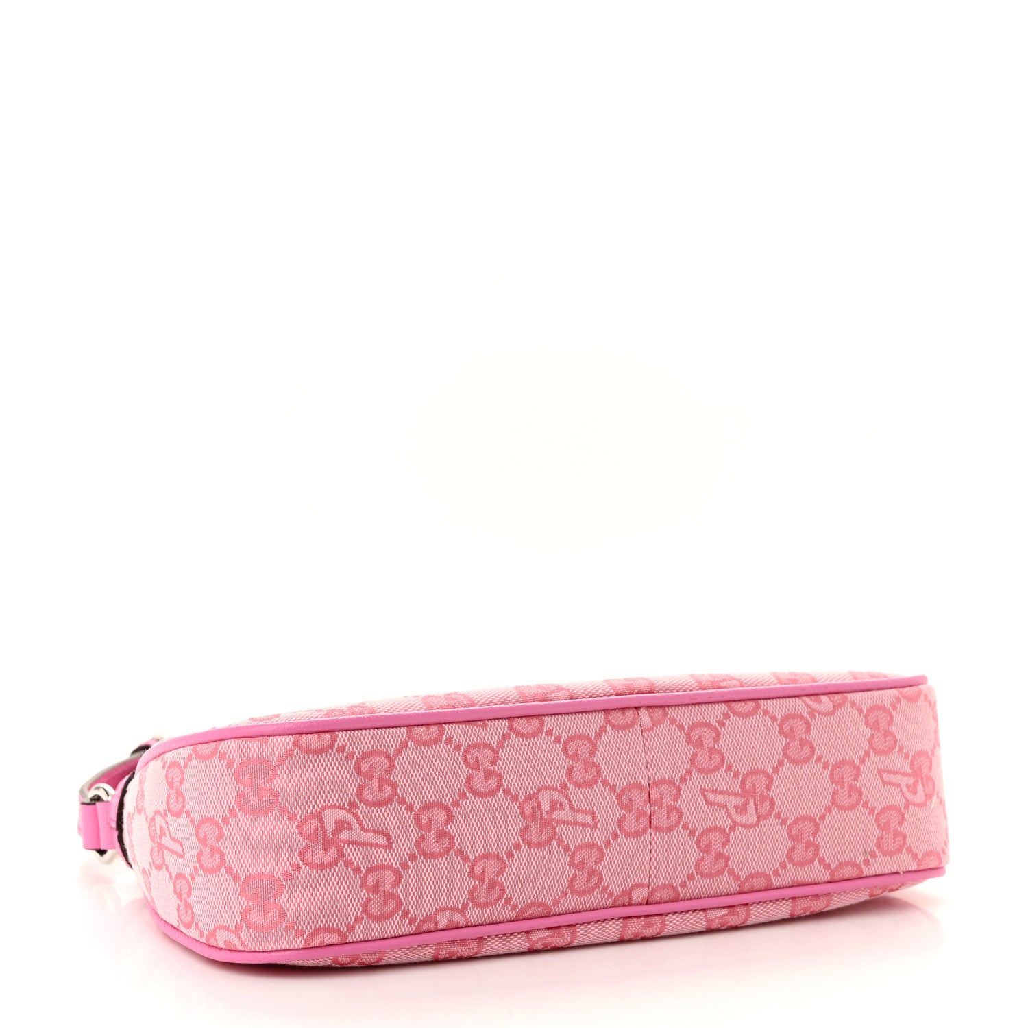 Gucci X PALACE GG Supreme Monogram Palace Textured Dollar Calfskin Shoulder Bag Pink Pale Rose Palace 4 of 11