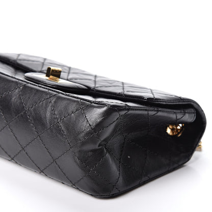 Chanel Aged Calfskin Quilted 2.55 Reissue Mini Flap Black 8 of 10