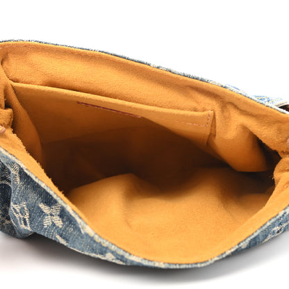 Louis Vuitton Monogram Denim Mini Pleaty Blue 5 of 10