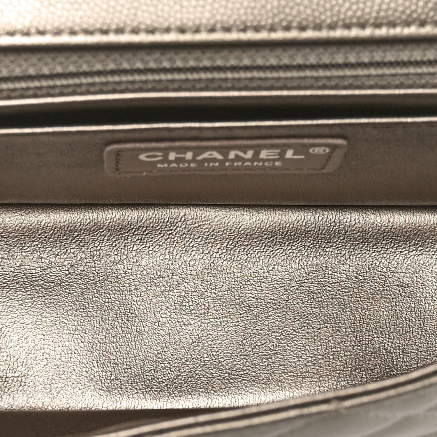 Chanel Iridescent Caviar Quilted Mini Rectangular Flap Bronze 5 of 10