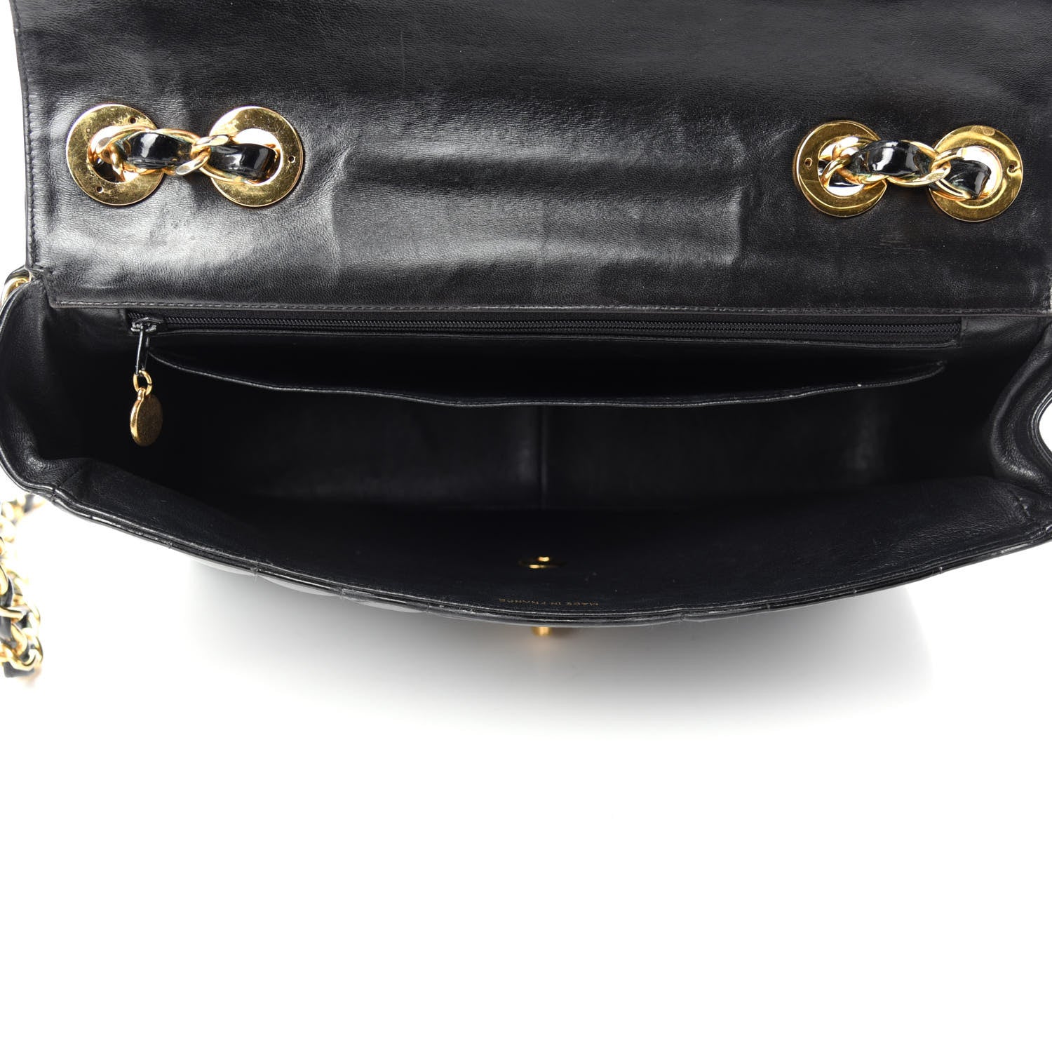 Chanel Patent Vertical Quilted Jumbo Single Flap Black 5 of 17