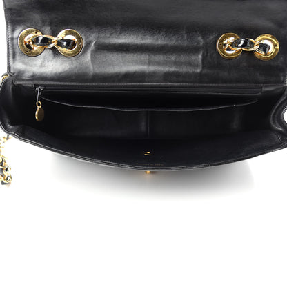 Chanel Patent Vertical Quilted Jumbo Single Flap Black 5 of 17