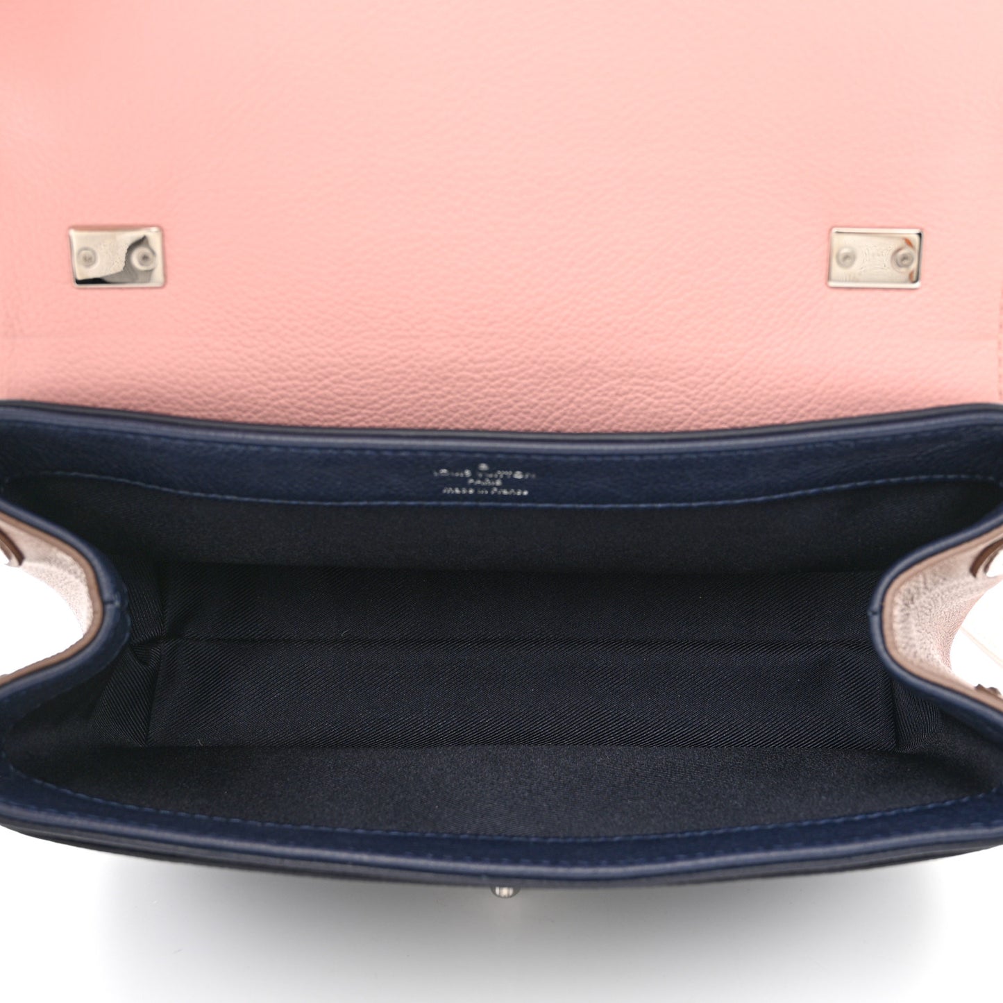 Soft Calfskin Lockme II Chain Bag BB Rose Poudre