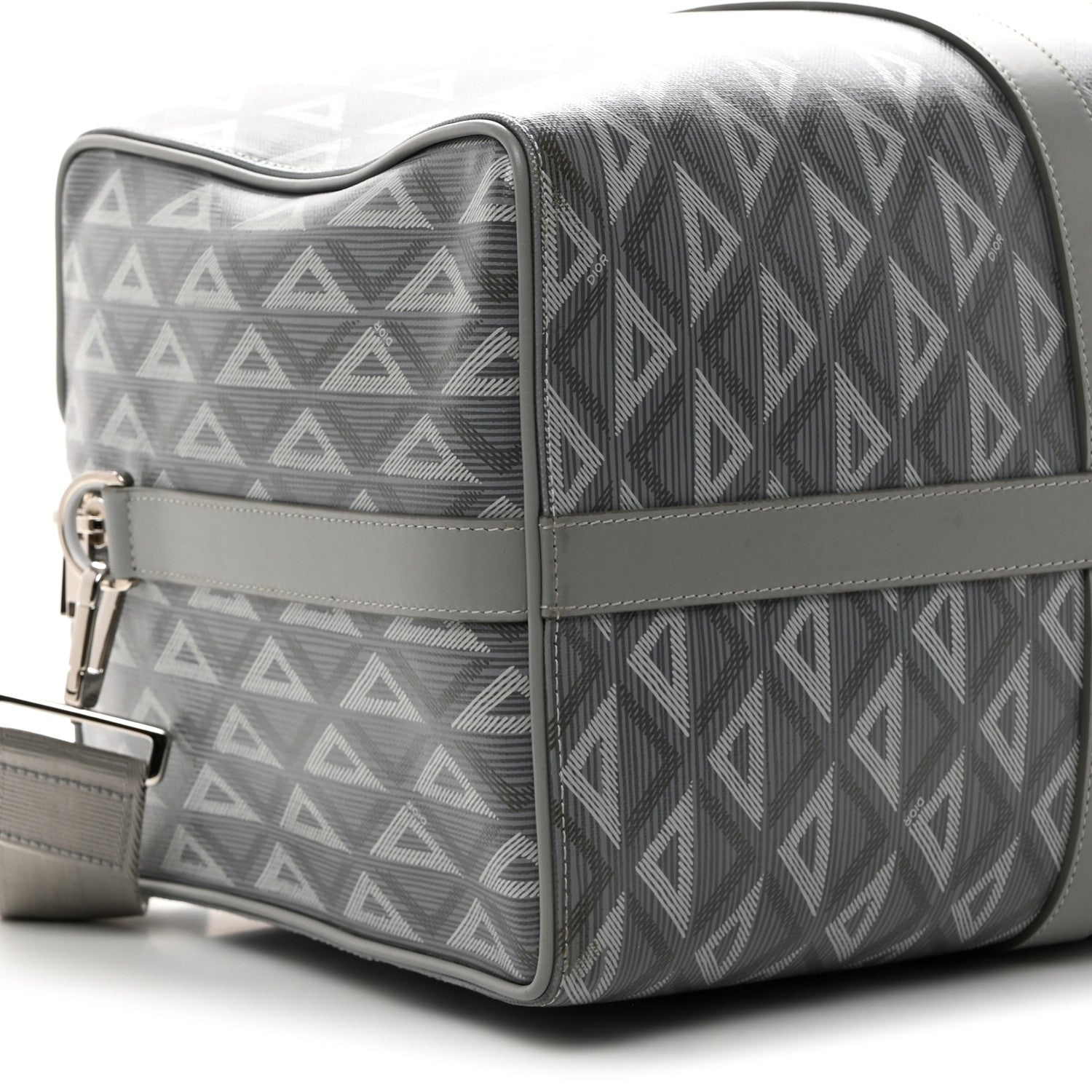 Christian Dior Coated Canvas CD Diamond Lingot 50 Bag Grey 8 of 11