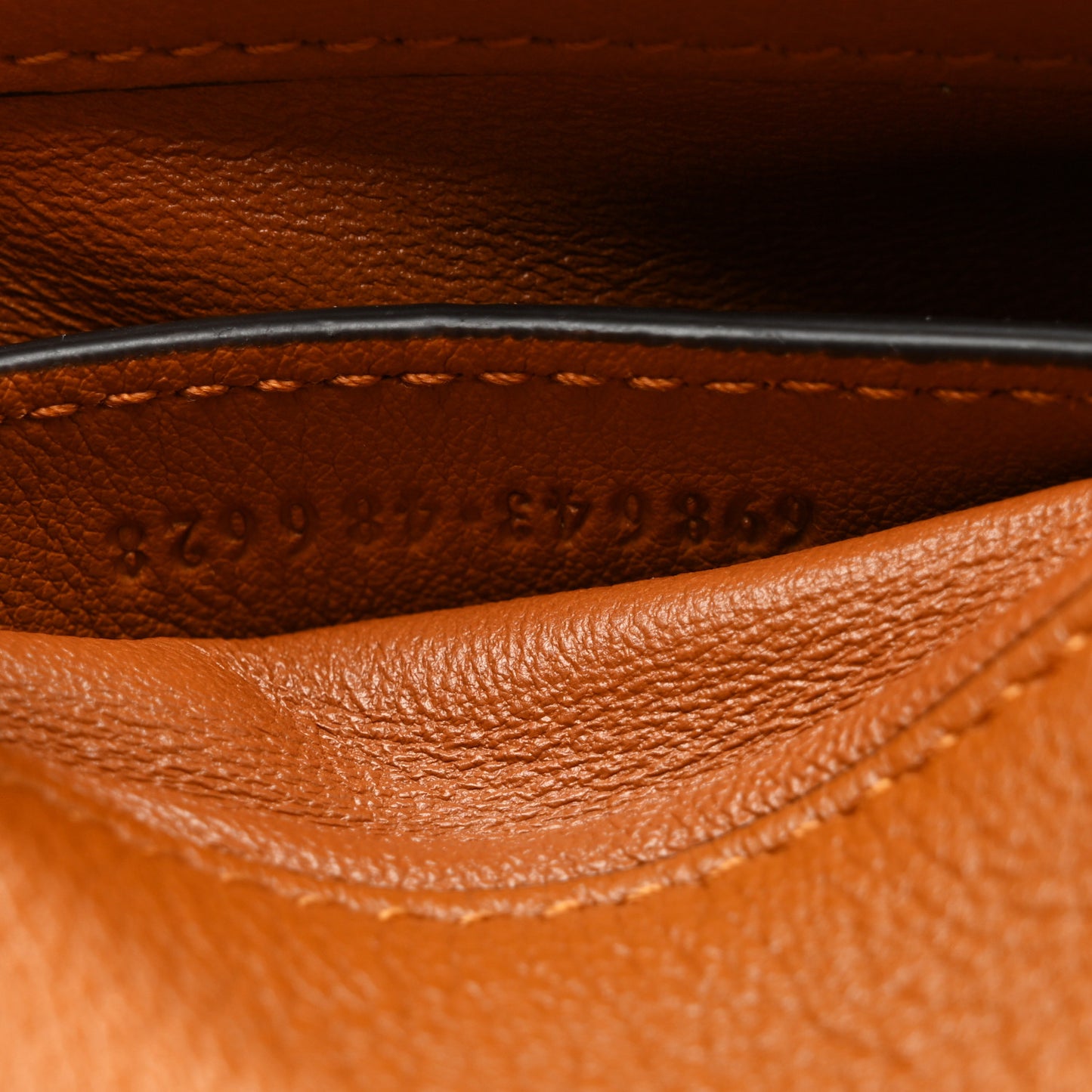 Roxy Calfskin Web Mini Blondie Shoulder Bag Cognac