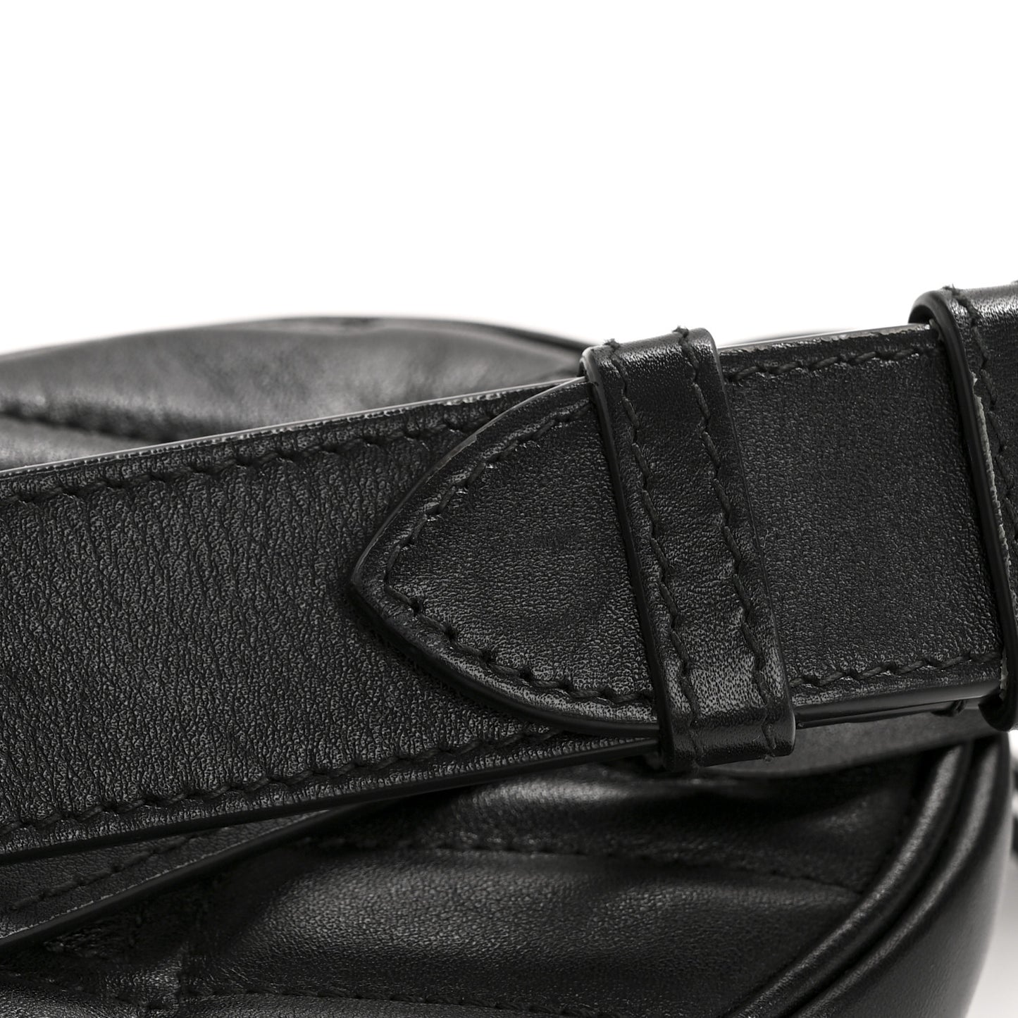 Calfskin Matelasse GG Marmont Belt Bag 75 30 Black