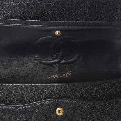 Chanel Caviar Quilted Medium Double Flap Black 8 of 19